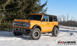 Ford Bronco Rock Sliders - 4 Door - RKR Step System - Textured Black - N Fab 